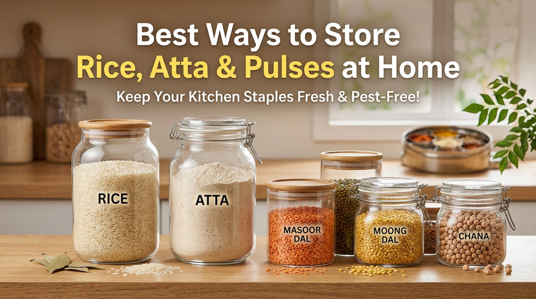 Best Ways to Store Rice, Atta & Pulses at Home