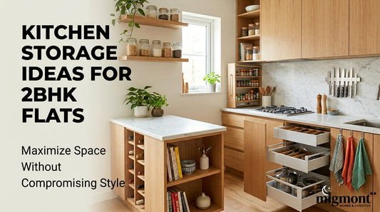 Kitchen Storage Ideas for 2BHK Flats | Smart Space-Saving Tips by MigMont
