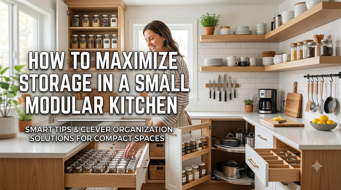 How to Maximize Storage in a Small Modular Kitchen