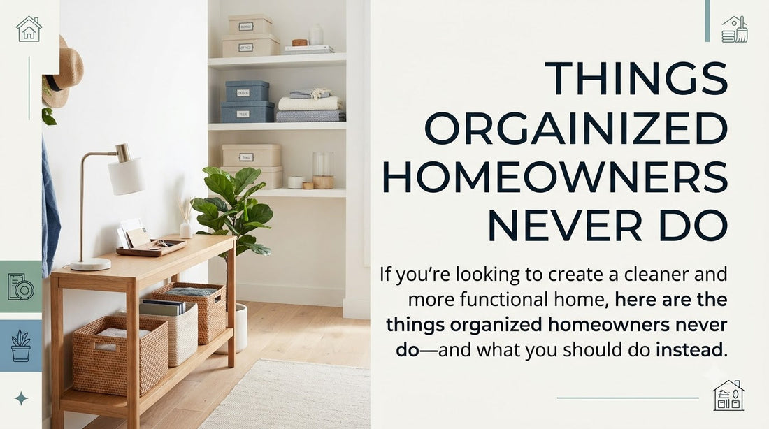 Things Organized Homeowners Never Do